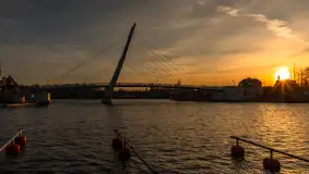 Zachód słońca w Mikołajkach, luty 2024 r. - zdjęcie 14