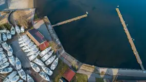 Późne popołudnie nad portami w Wilkasach, luty 2024 - zdjęcie 18