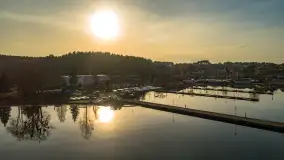 Późne popołudnie nad portami w Wilkasach, luty 2024 - zdjęcie 21