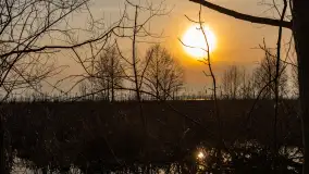 Zachód słońca nad Niegocinem, luty 2024 r. - zdjęcie 2