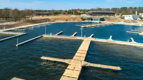 Nowy port nad jeziorem Święcajty w Koloni Rybackiej - zdjęcie 1