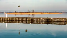 Porty w Wilkasach i jezioro Niegocin pod koniec lutego, 2024 r. - zdjęcie 6