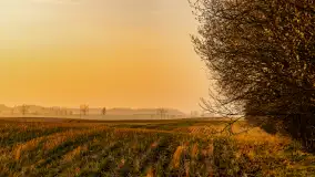 Zachód słońca nad Mazurskimi polami, Wopławki, marzec 2024 r. - zdjęcie 12