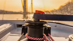 Wschód słońca nad jeziorem Kisajno, port AWF - zdjęcie 10