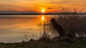 Zachód słońca nad jeziorem Tajty, marzec 2024 r. - zdjęcie 31