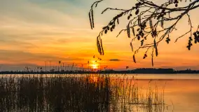 Zachód słońca nad jeziorem Tajty, marzec 2024 r. - zdjęcie 28