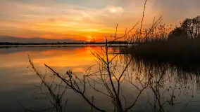 Zachód słońca nad jeziorem Tajty, marzec 2024 r. - zdjęcie 15