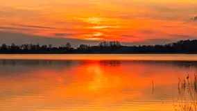 Zachód słońca nad jeziorem Tajty, marzec 2024 r. - zdjęcie 18