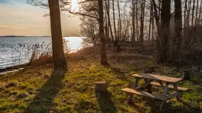 Jezioro Dargin przed zachodem słońca, marzec 2024 r. - zdjęcie 22