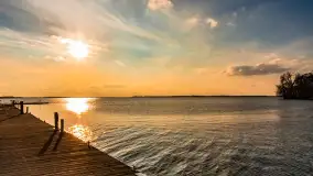 Jezioro Dargin przed zachodem słońca, marzec 2024 r. - zdjęcie 41