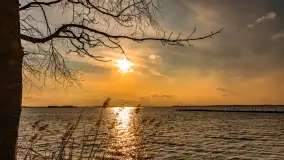 Jezioro Dargin przed zachodem słońca, marzec 2024 r. - zdjęcie 25