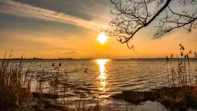 Jezioro Dargin przed zachodem słońca, marzec 2024 r. - zdjęcie 21