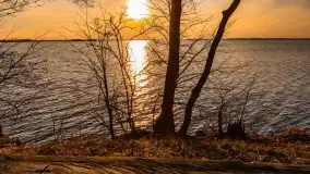 Jezioro Dargin przed zachodem słońca, marzec 2024 r. - zdjęcie 46