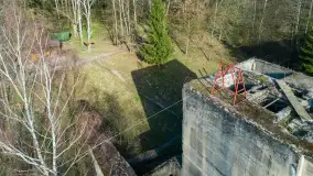 Śluza Leśniewo Górne na zdjęciach z drona, marzec 2024 r. - zdjęcie 23