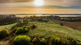 Mazurskie pajęczyny o wschodzie słońca nad jeziorem Dobskim - zdjęcie 33