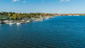 Port Ryn Marina Sośnica z drona, kwiecień 2024 r. - zdjęcie 20