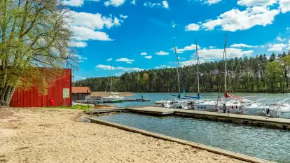 Port i Ośrodek Wypoczynkowy Wodnik, Ruciane Nida, kwiecień 2024 r.