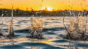 Zachód słońca nad jeziorem Salęt, kwiecień 2024 r. - zdjęcie 12