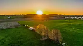 Zachód słońca nad jeziorem Salęt, kwiecień 2024 r. - zdjęcie 51