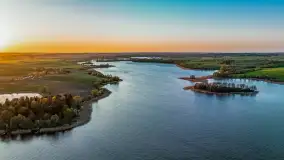 Zachód słońca nad jeziorem Salęt, kwiecień 2024 r. - zdjęcie 34