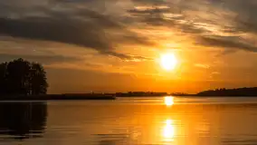 Zachód słońca nad jeziorem Święcajty, kwiecień 2024 r. - zdjęcie 42