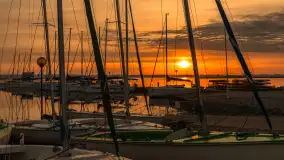 Wschód słońca nad jeziorem Niegocin, AZS Wilkasy, maj 2024 r. - zdjęcie 11