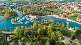 Węgorzewo z lotu ptaka, kwiecień 2024 r. - zdjęcie 20