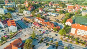 Węgorzewo z lotu ptaka, kwiecień 2024 r. - zdjęcie 13