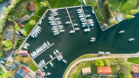 Węgorzewo z lotu ptaka, kwiecień 2024 r. - zdjęcie 8