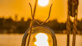 Zachód słońca nad jeziorem Ryńskim z pokładu żaglówki, czerwiec 2024 r. - zdjęcie 20