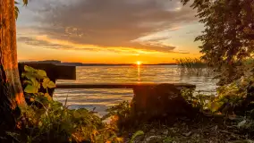 Zachód słońca w przystani Rajcocha, lipiec 2024 r. - zdjęcie 49