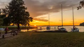 Zachód słońca w przystani Rajcocha, lipiec 2024 r. - zdjęcie 33