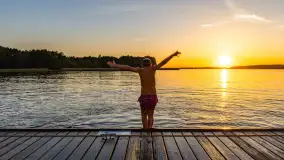 Zachód słońca nad jeziorem Święcajty, Ognisty Ptak, sierpień 2024 r. - zdjęcie 14