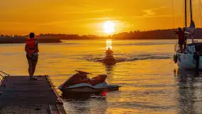 Zachód słońca nad jeziorem Święcajty, Ognisty Ptak, sierpień 2024 r. - zdjęcie 23