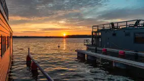 Sierpniowy zachód słońca nad jeziorem Bełdany 2024 - zdjęcie 3