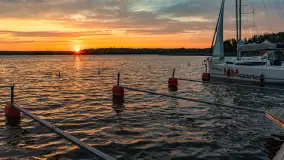 Sierpniowy zachód słońca nad jeziorem Bełdany 2024 - zdjęcie 9