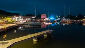 Przystań Nautica nocą, wrzesień 2024 r. - zdjęcie 6