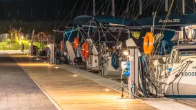 Przystań Nautica nocą, wrzesień 2024 r. - zdjęcie 28