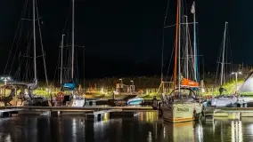 Przystań Nautica nocą, wrzesień 2024 r. - zdjęcie 3