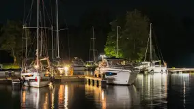 Przystań Nautica nocą, wrzesień 2024 r. - zdjęcie 29