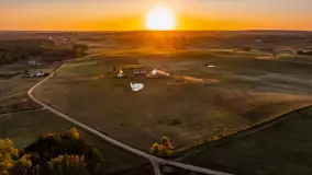 Jezioro Iławki z lotu ptaka o wschodzie słońca, październik 2024 r. - zdjęcie 34