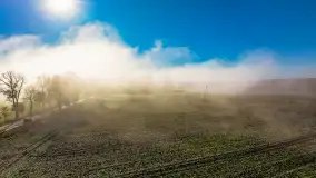 Mgły nad mazurskimi polami i łąkami, październik 2024 r. - zdjęcie 7