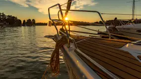 Zachód słońca nad jeziorem Bocznym, Marina Lester Club, lipiec 2024 r. - zdjęcie 2