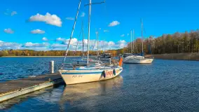 Łabędzi Ostrów w Pięknej Górze w jesiennych barwach - zdjęcie 1