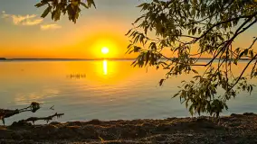 Zachód słońca nad jeziorem Dargin, Dziki Harsz, wrzesień 2024 r. - zdjęcie 16