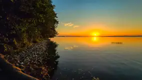 Zachód słońca nad jeziorem Dargin, Dziki Harsz, wrzesień 2024 r. - zdjęcie 21