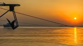 Zachód słońca nad Darginem złapany z wody, wrzesień 2024 r. - zdjęcie 12