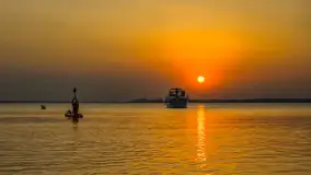 Zachód słońca nad Darginem złapany z wody, wrzesień 2024 r. - zdjęcie 18