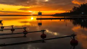 Wschód słońca nad jeziorem Niegocin w Wilkasach, grudzień 2024 r. - zdjęcie 37