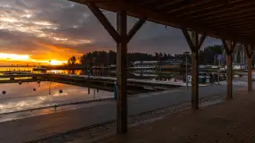 Wschód słońca nad jeziorem Niegocin w Wilkasach, grudzień 2024 r. - zdjęcie 6